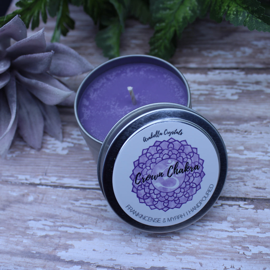 Crown Chakra Tin Candle