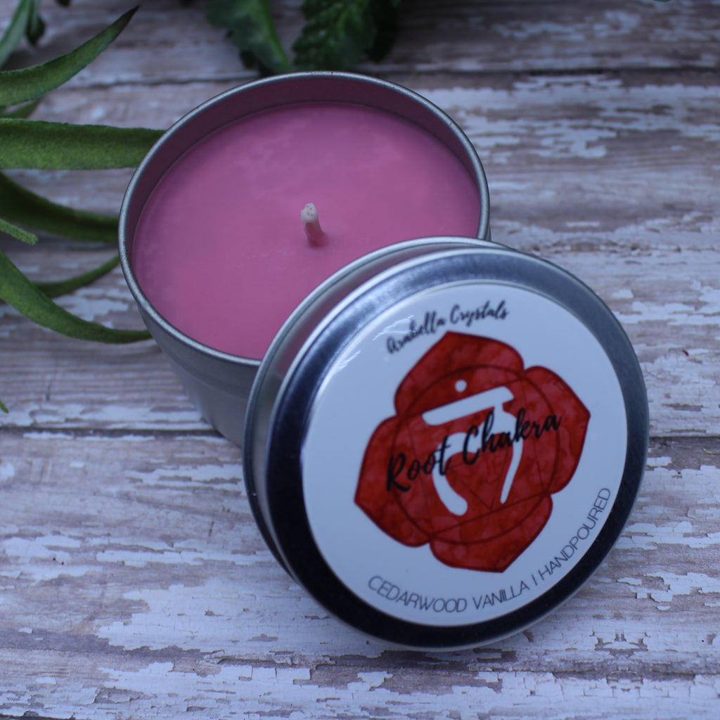 Root Chakra Tin Candle