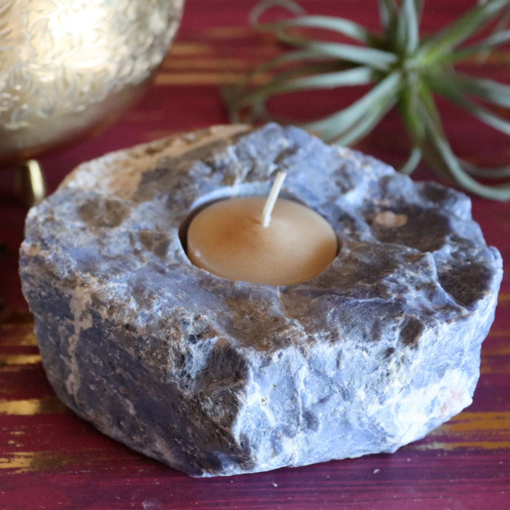 Sodalite Candle Holder